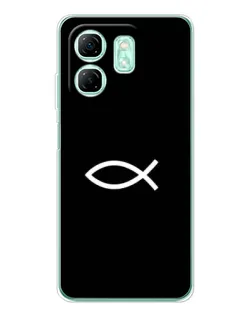 Чехол для Infinix Smart 10 HD с картинкой «Символ рыбы Jesus»