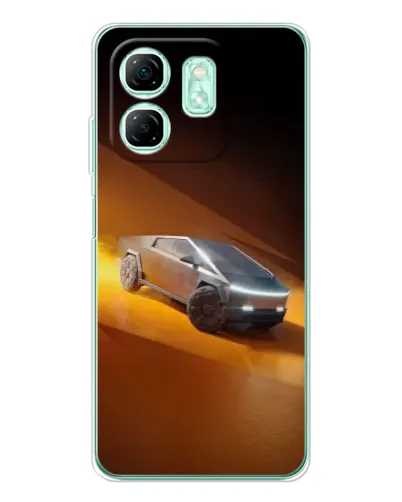 Чехол для Infinix Smart 10 HD с картинкой «Cybertruck в пустыне»