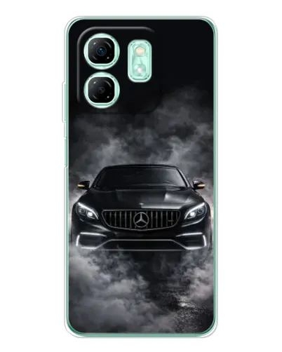Чохол для Infinix Smart 10 HD з картинкою «Mercedes у диму»