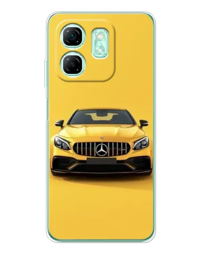 Чохол для Infinix Smart 10 HD з картинкою «Жовтий Mercedes GT»