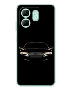 Чохол для Infinix Smart 10 HD з картинкою «Audi — нічний контур»
