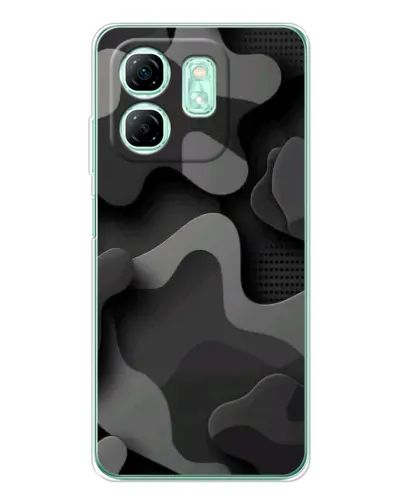 Чехол для Infinix Smart 10 HD с картинкой «Темный абстрактный камуфляж»
