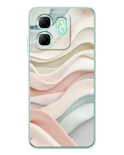 Чехол для Infinix Smart 10 HD с картинкой «Пастельные нежные волны»