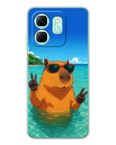 Чохол для Infinix Smart 10 HD з картинкою «Морська капібара» Чохол для Infinix Smart 10 HD з картинкою «Морська капібара»