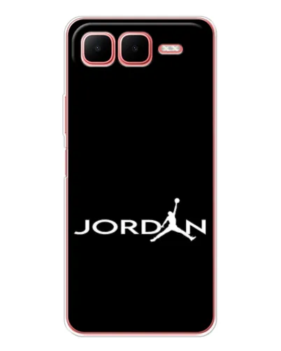 Чехол для Infinix Smart 10 Plus с картинкой «Jordan White Logo»