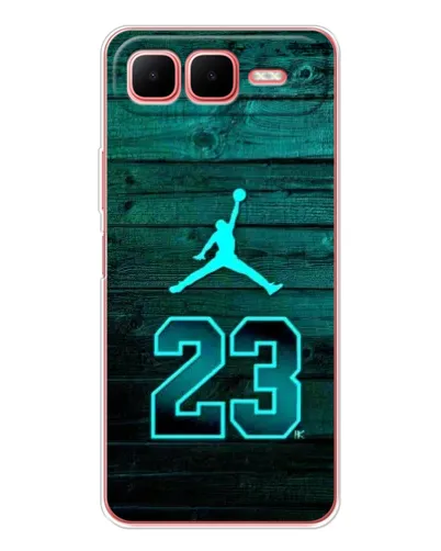 Чехол для Infinix Smart 10 Plus с картинкой «Jordan Cyan 23»
