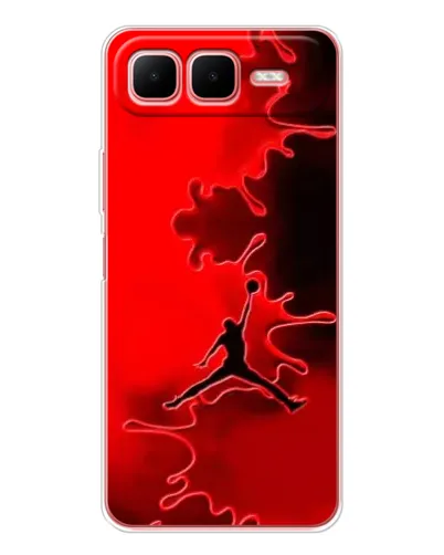 Чехол для Infinix Smart 10 Plus с картинкой «Jordan Red Smoke»