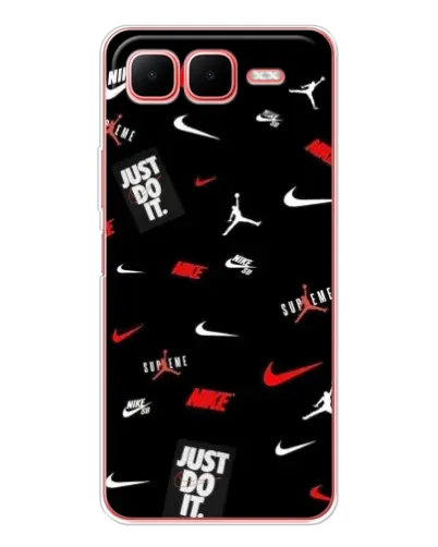 Чехол для Infinix Smart 10 Plus с картинкой «Nike Mix Pattern»