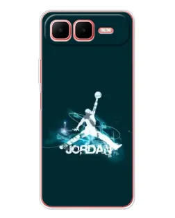 Чехол для Infinix Smart 10 Plus с картинкой «Jordan Blue Fire»