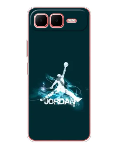 Чехол для Infinix Smart 10 Plus с картинкой «Jordan Blue Fire»