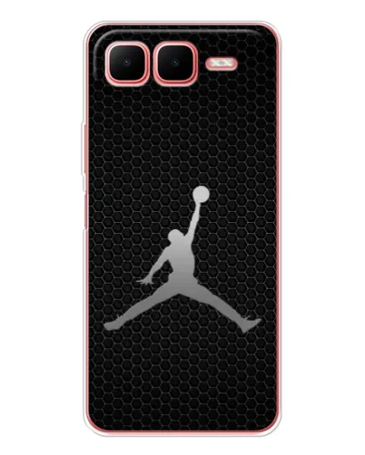 Чехол для Infinix Smart 10 Plus с картинкой «Jordan Dark Carbon»