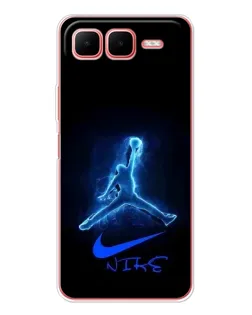 Чехол для Infinix Smart 10 Plus с картинкой «Jordan Neon Blue»