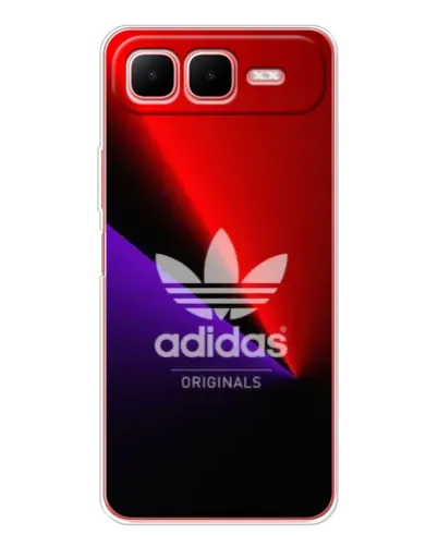Чехол для Infinix Smart 10 Plus с картинкой «Adidas Red Neon»