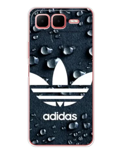Чехол для Infinix Smart 10 Plus с картинкой «Adidas Trefoil Blue»