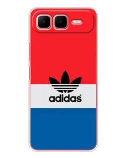 Чехол для Infinix Smart 10 Plus с картинкой «Ретро блоки Adidas»