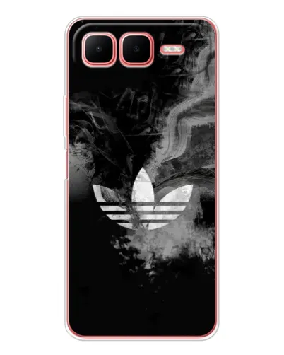Чехол для Infinix Smart 10 Plus с картинкой «Абстрактный дым Adidas»