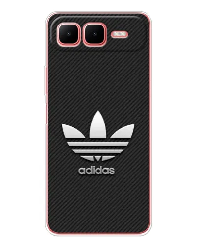 Чехол для Infinix Smart 10 Plus с картинкой «Adidas Карбоновая текстура»