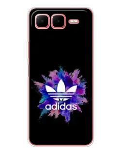 Чехол для Infinix Smart 10 Plus с картинкой «Взрыв красок Adidas»