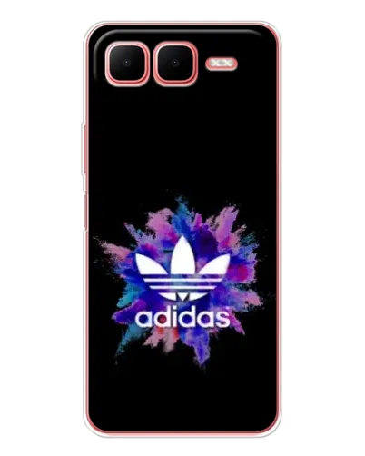 Чехол для Infinix Smart 10 Plus с картинкой «Взрыв красок Adidas»