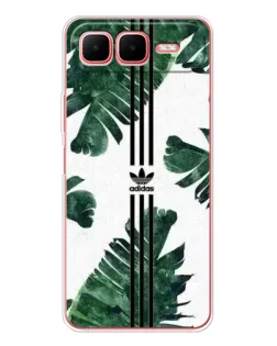 Чехол для Infinix Smart 10 Plus с картинкой «Пальмовые листья адидас»