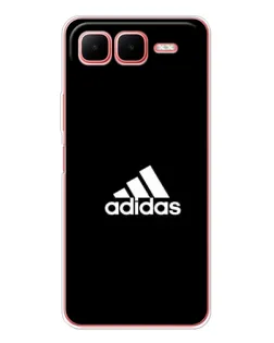Чехол для Infinix Smart 10 Plus с картинкой «Черная классика Adidas»