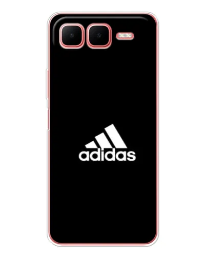 Чехол для Infinix Smart 10 Plus с картинкой «Черная классика Adidas»