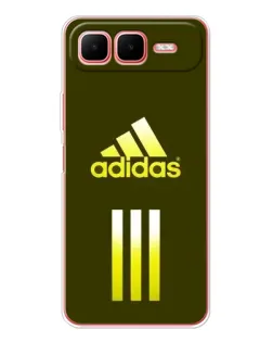 Чехол для Infinix Smart 10 Plus с картинкой «Оливковый градиент Adidas»