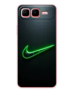 Чехол для Infinix Smart 10 Plus с картинкой «Неоновый контур Nike»