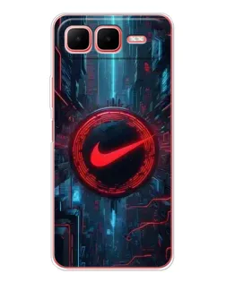 Чехол для Infinix Smart 10 Plus с картинкой «Техногенный стиль Nike»