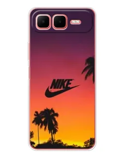 Чехол для Infinix Smart 10 Plus с картинкой «Nike на закате солнца»
