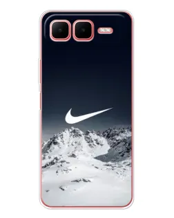 Чехол для Infinix Smart 10 Plus с картинкой «Nike — зимние горы»