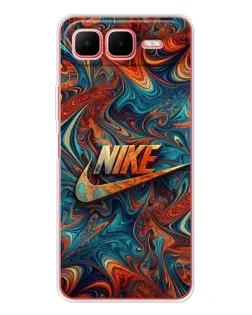 Чехол для Infinix Smart 10 Plus с картинкой «Nike в абстракции»