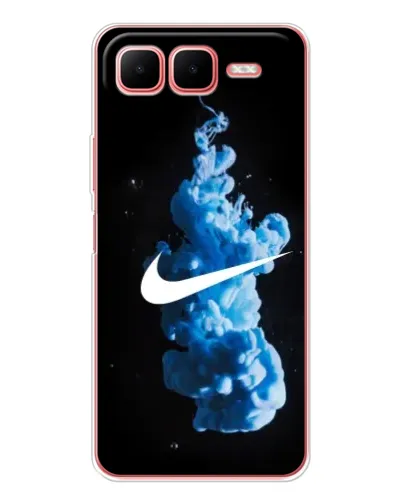 Чехол для Infinix Smart 10 Plus с картинкой «Nike и синий дым» Чехол для Infinix Smart 10 Plus с картинкой «Nike и синий дым»