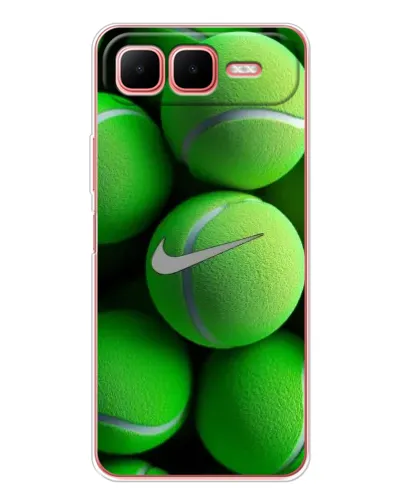Чехол для Infinix Smart 10 Plus с картинкой «Теннисные мячи Найк» Чехол для Infinix Smart 10 Plus с картинкой «Теннисные мячи Найк»