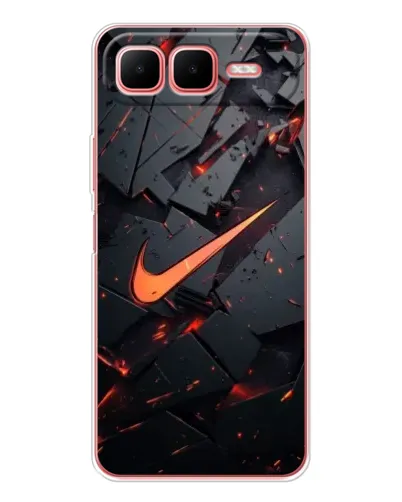 Чехол для Infinix Smart 10 Plus с картинкой «Nike — эффект разломов» Чехол для Infinix Smart 10 Plus с картинкой «Nike — эффект разломов»