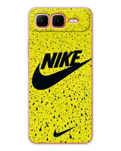 Чехол для Infinix Smart 10 Plus с картинкой «Желтый текстурный Nike» Чехол для Infinix Smart 10 Plus с картинкой «Желтый текстурный Nike»