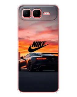 Чехол для Infinix Smart 10 Plus с картинкой «Nike и суперкар»