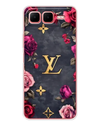Чехол для Infinix Smart 10 Plus с картинкой «Цветочный Louis Vuitton»