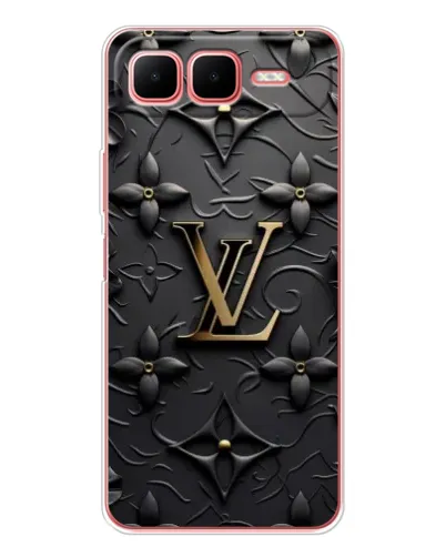 Чехол для Infinix Smart 10 Plus с картинкой «Кожаная текстура LV»