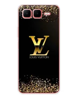 Чехол для Infinix Smart 10 Plus с картинкой «LV — золотые искры»
