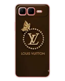 Чехол для Infinix Smart 10 Plus с картинкой «LV — золотая печать»