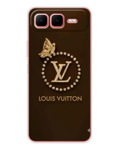 Чехол для Infinix Smart 10 Plus с картинкой «LV — золотая печать»