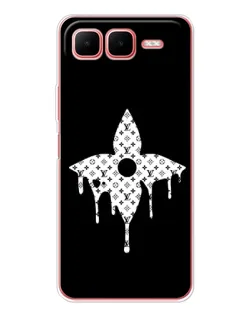 Чехол для Infinix Smart 10 Plus с картинкой «Цветочная монограмма»