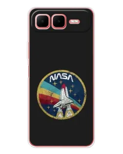 Чехол для Infinix Smart 10 Plus с картинкой «NASA — эмблема миссии» Чехол для Infinix Smart 10 Plus с картинкой «NASA — эмблема миссии»