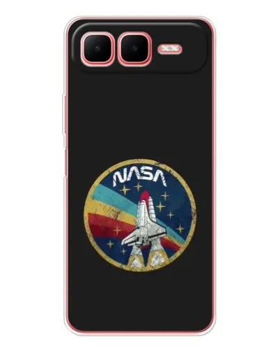 Чехол для Infinix Smart 10 Plus с картинкой «NASA — эмблема миссии»