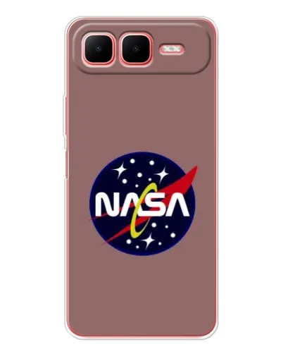 Чехол для Infinix Smart 10 Plus с картинкой «NASA — ретро космос»