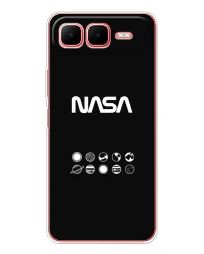 Чехол для Infinix Smart 10 Plus с картинкой «NASA — технический принт»