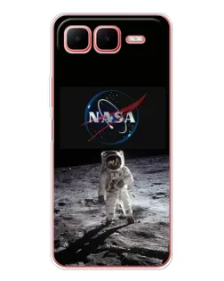 Чехол для Infinix Smart 10 Plus с картинкой «Астронавт на Луне»