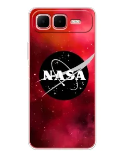Чехол для Infinix Smart 10 Plus с картинкой «NASA — красная туманность»