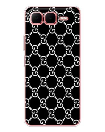 Чехол для Infinix Smart 10 Plus с картинкой «Gucci — сетчатый паттерн»